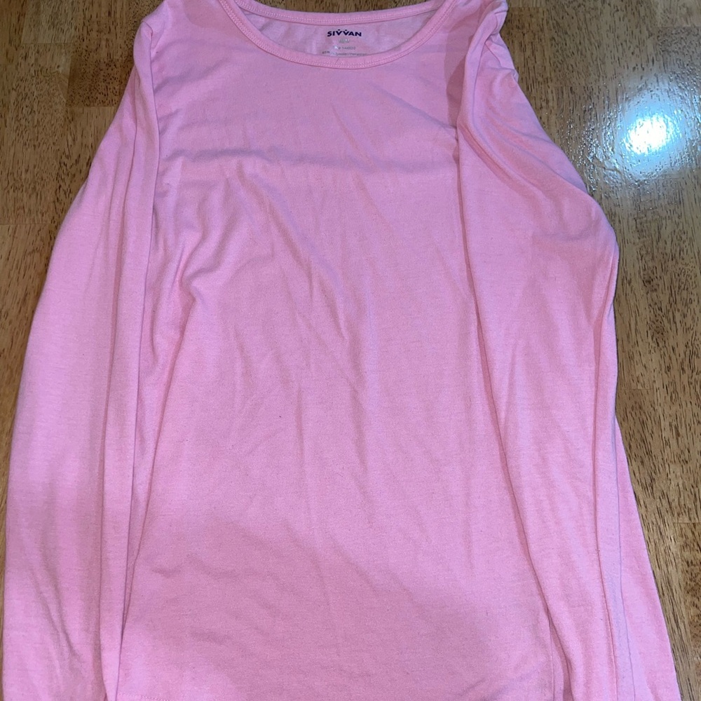 Pink Long Sleeve Underscrub Top